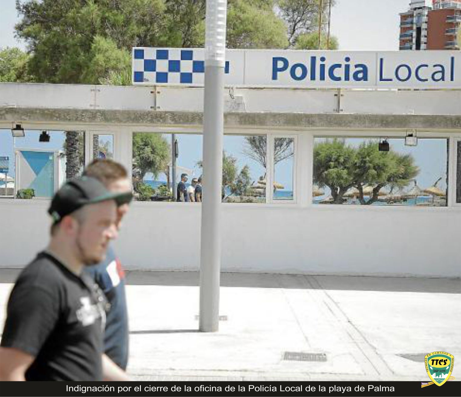 TTCS Cierre Policia Local playa palma