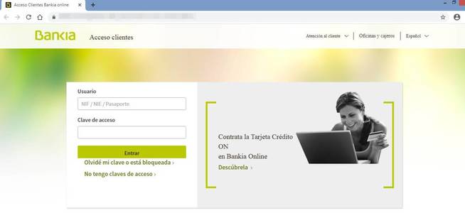 bankia phising robo de informacion